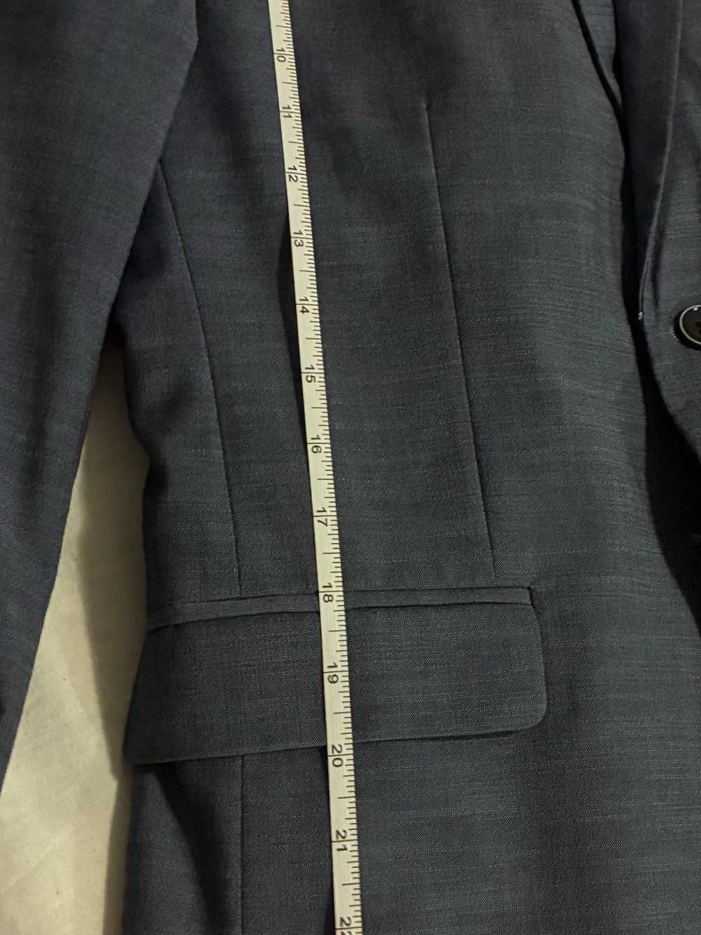 Calvin Klein Boys Size 16 Gray Blazer Two Button Pre-Owned